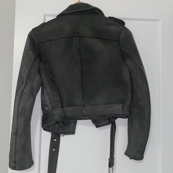 Zara Suede jacket with belt - Grey Size XS - Picture 5 of 5